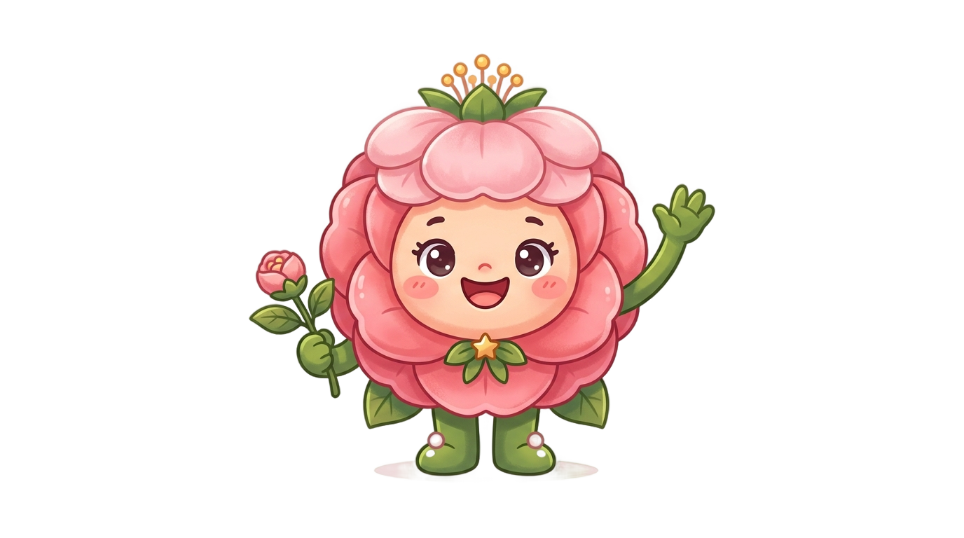 camellya mascot png PNG transparent background