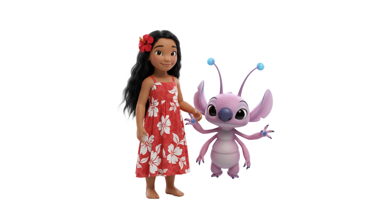 lilo and angel png PNG transparent background