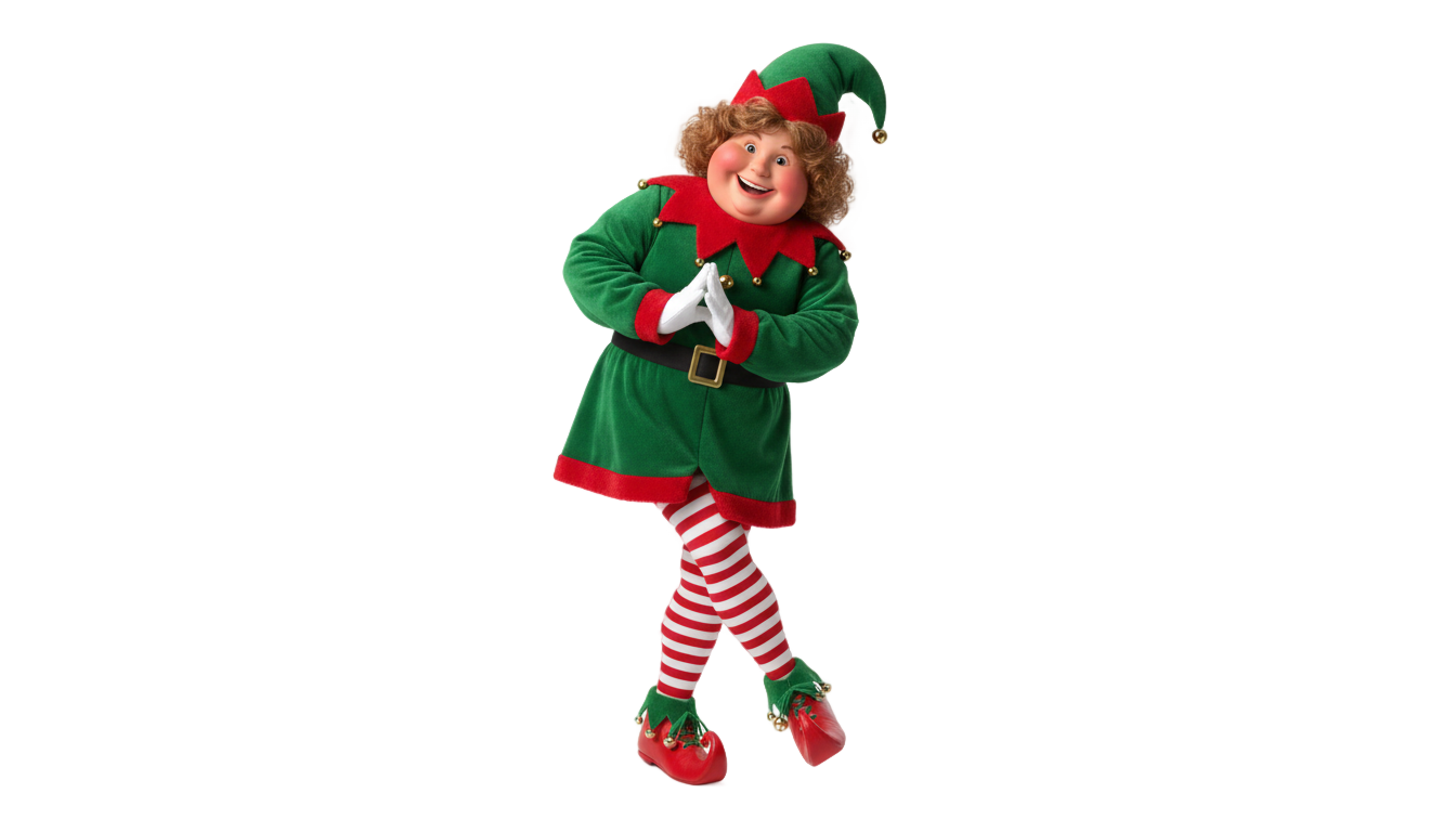 christmas elf png PNG transparent background