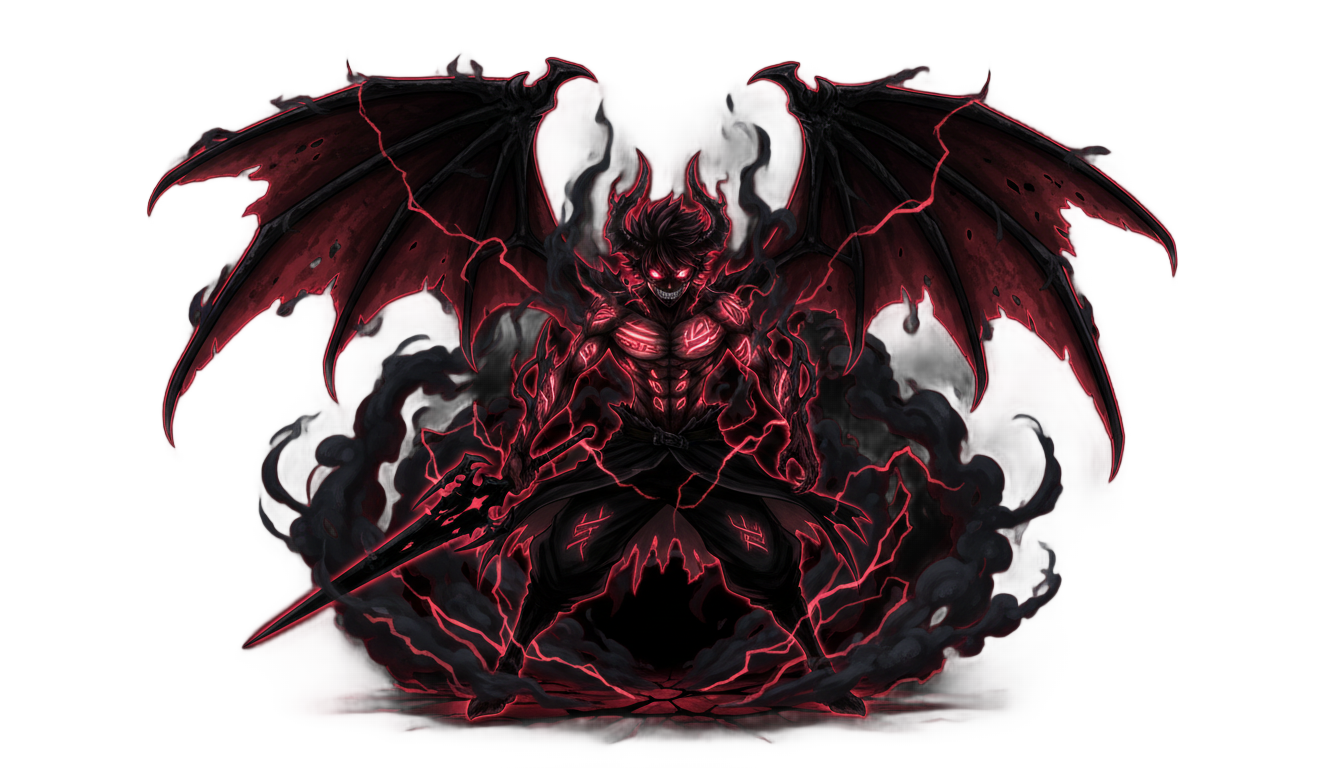 asta demon form png PNG transparent background