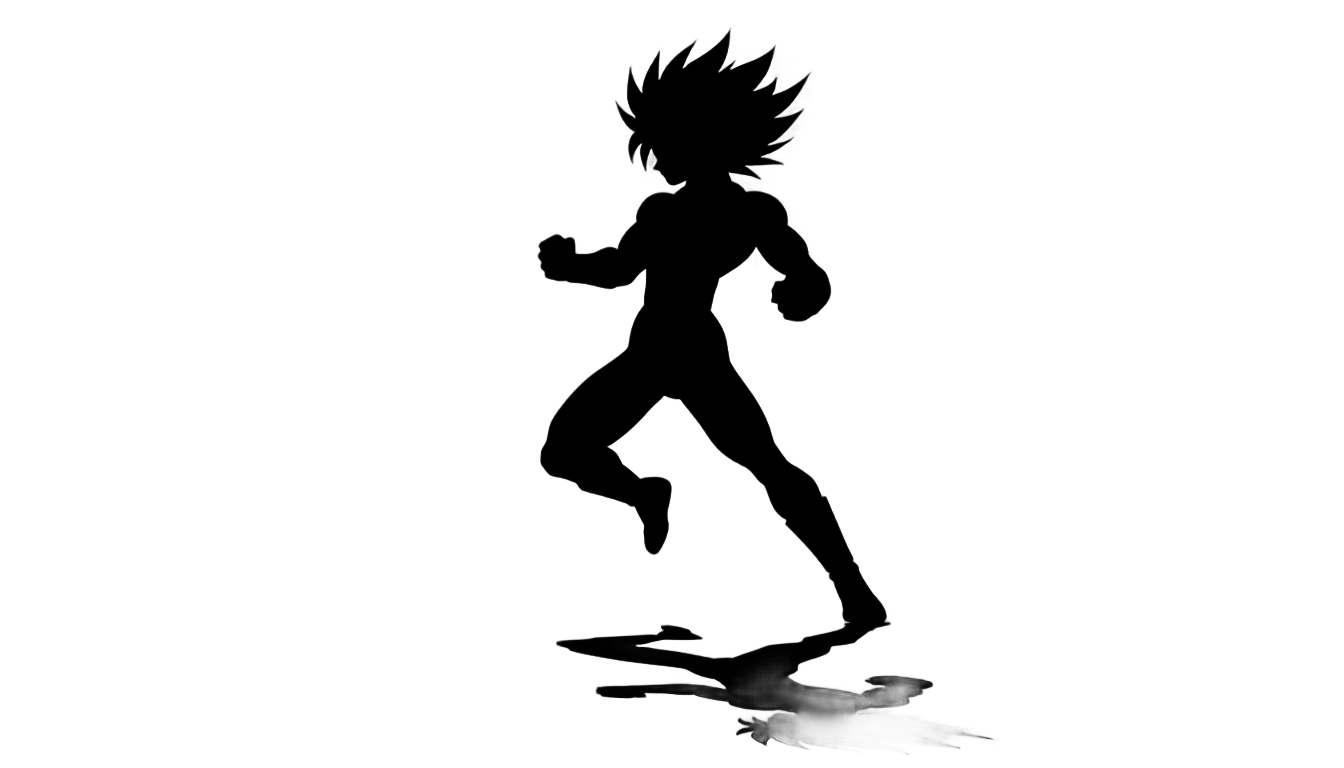 anime character silhouette png PNG transparent background