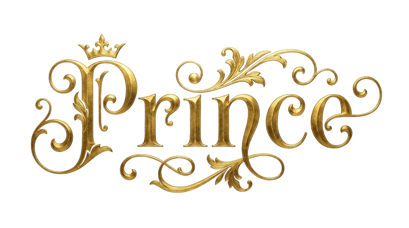 prince name text png PNG transparent background