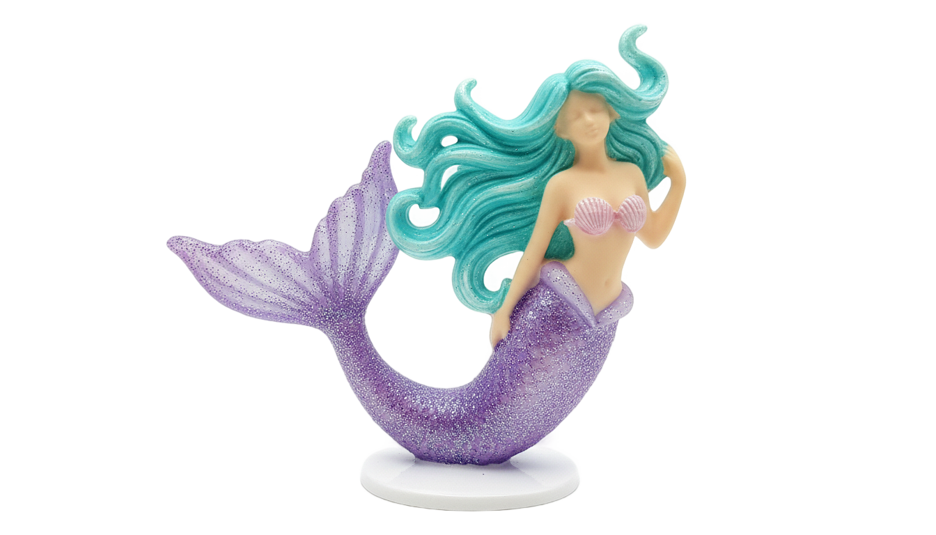 mermaid cake topper png PNG transparent background