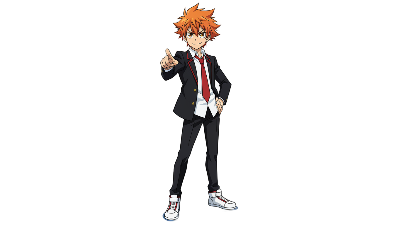 male anime character png PNG transparent background