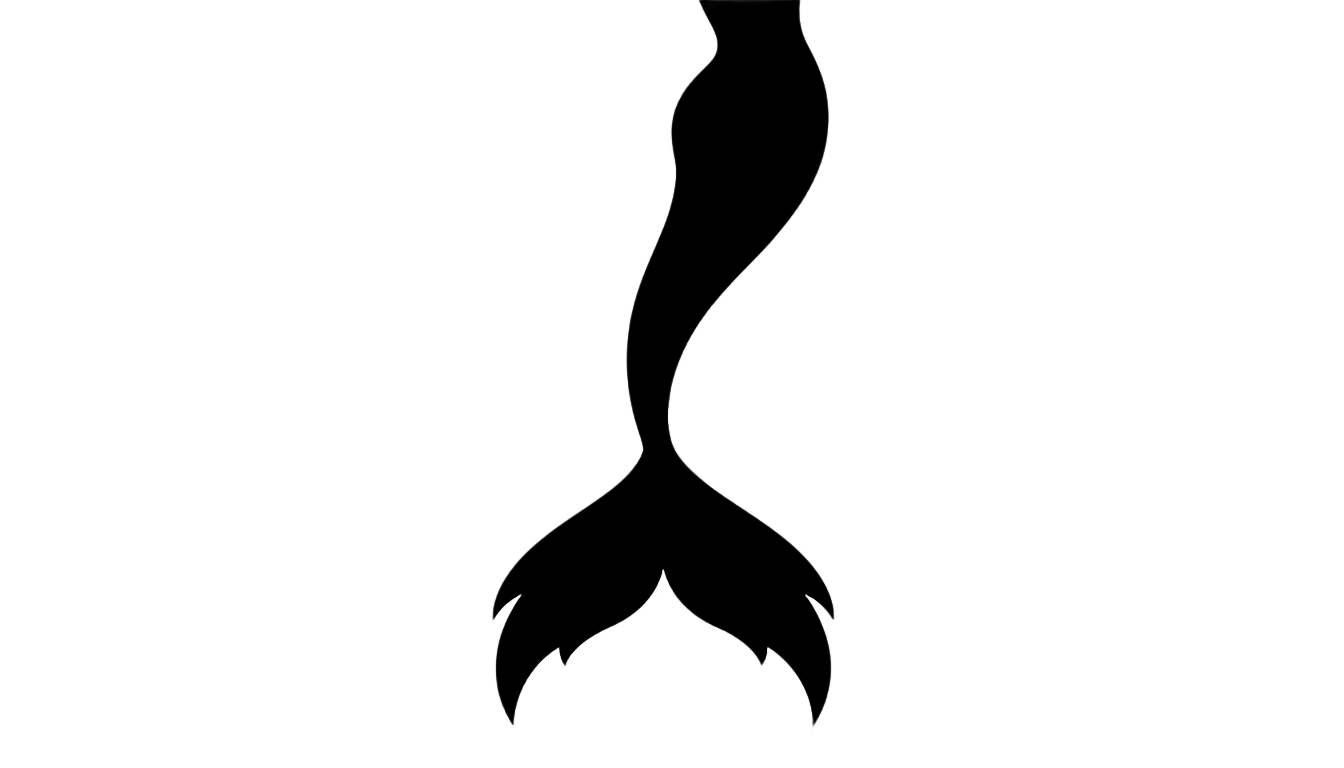mermaid tail silhouette png PNG transparent background