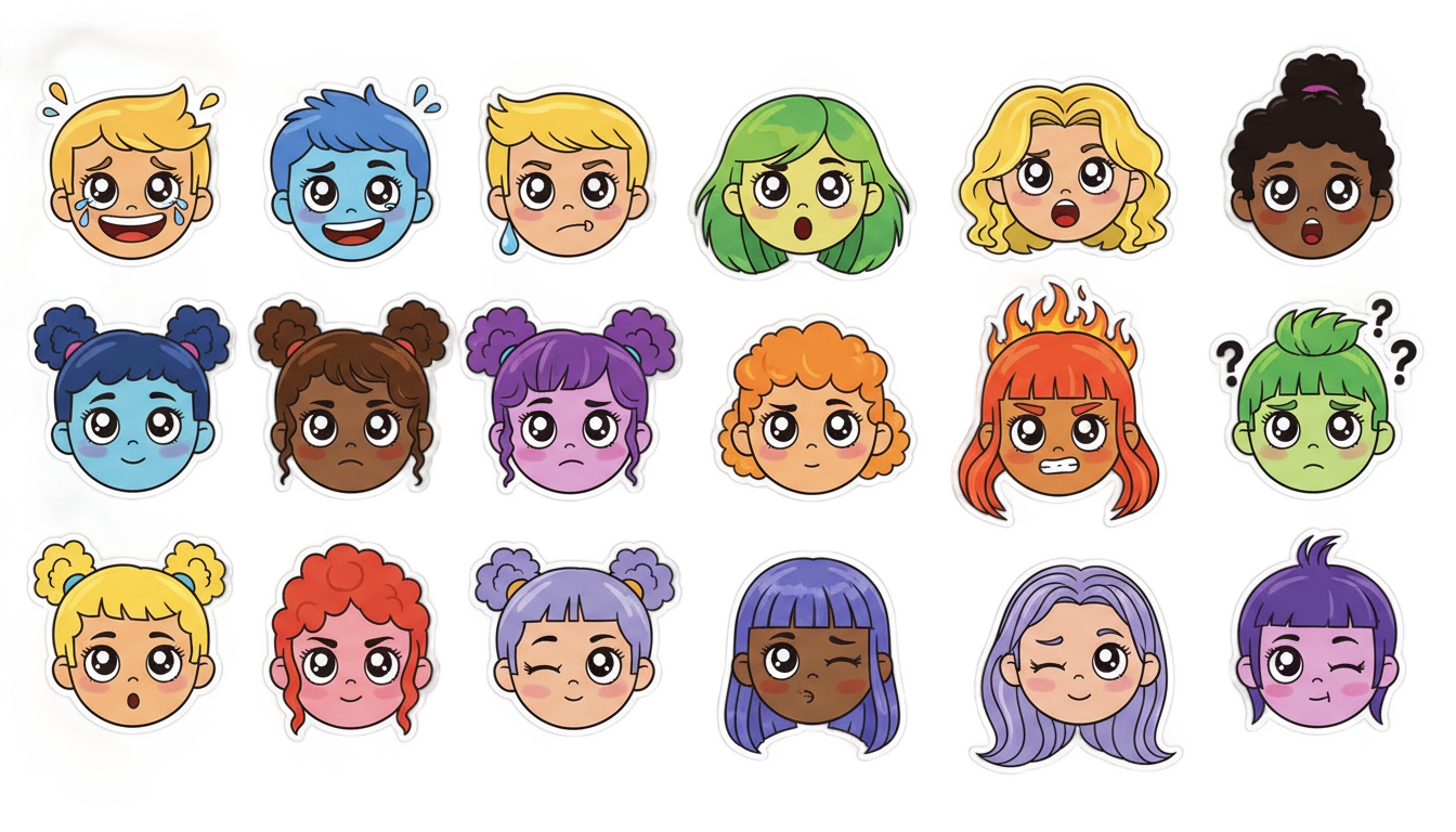 avatar stickers png PNG transparent background