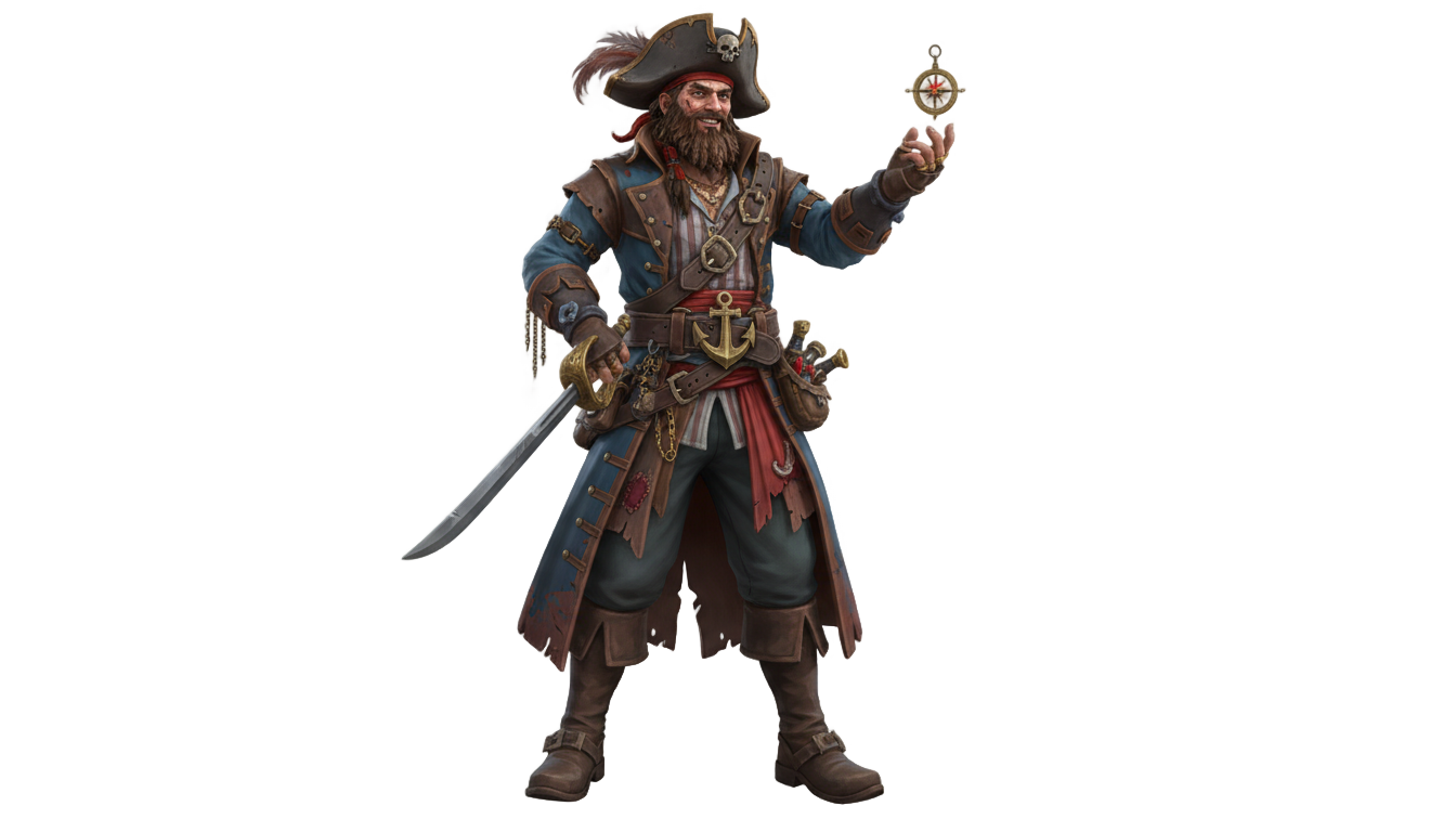 sea of thieves character png PNG transparent background