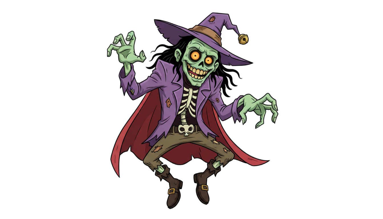 zombie animado png PNG transparent background