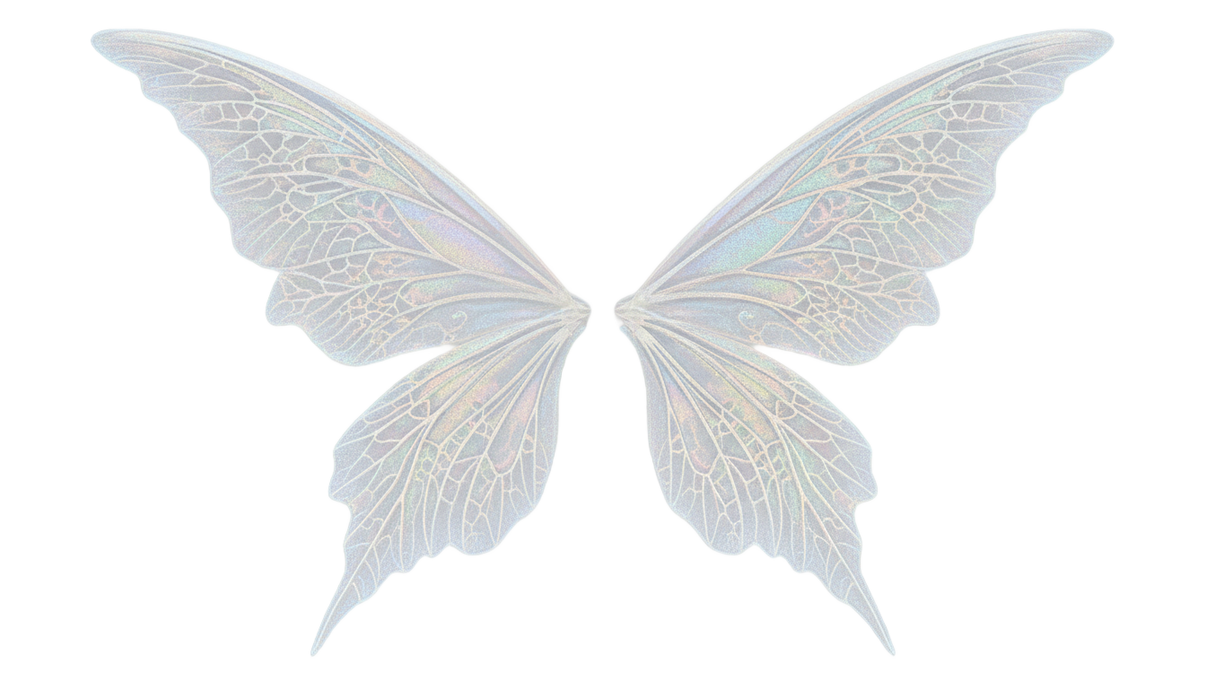 white fairy wings png PNG transparent background