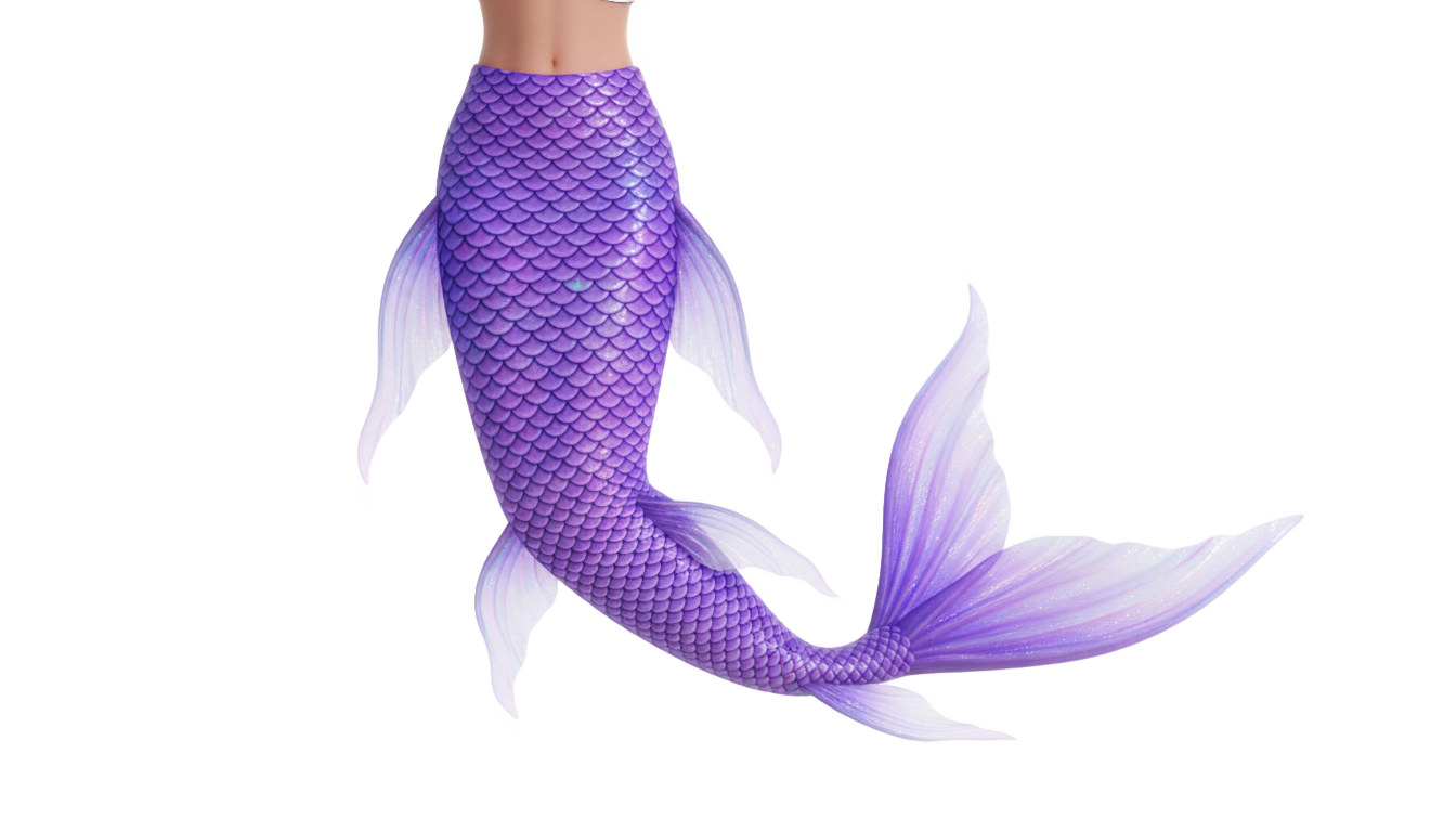 purple mermaid tail clipart png PNG transparent background