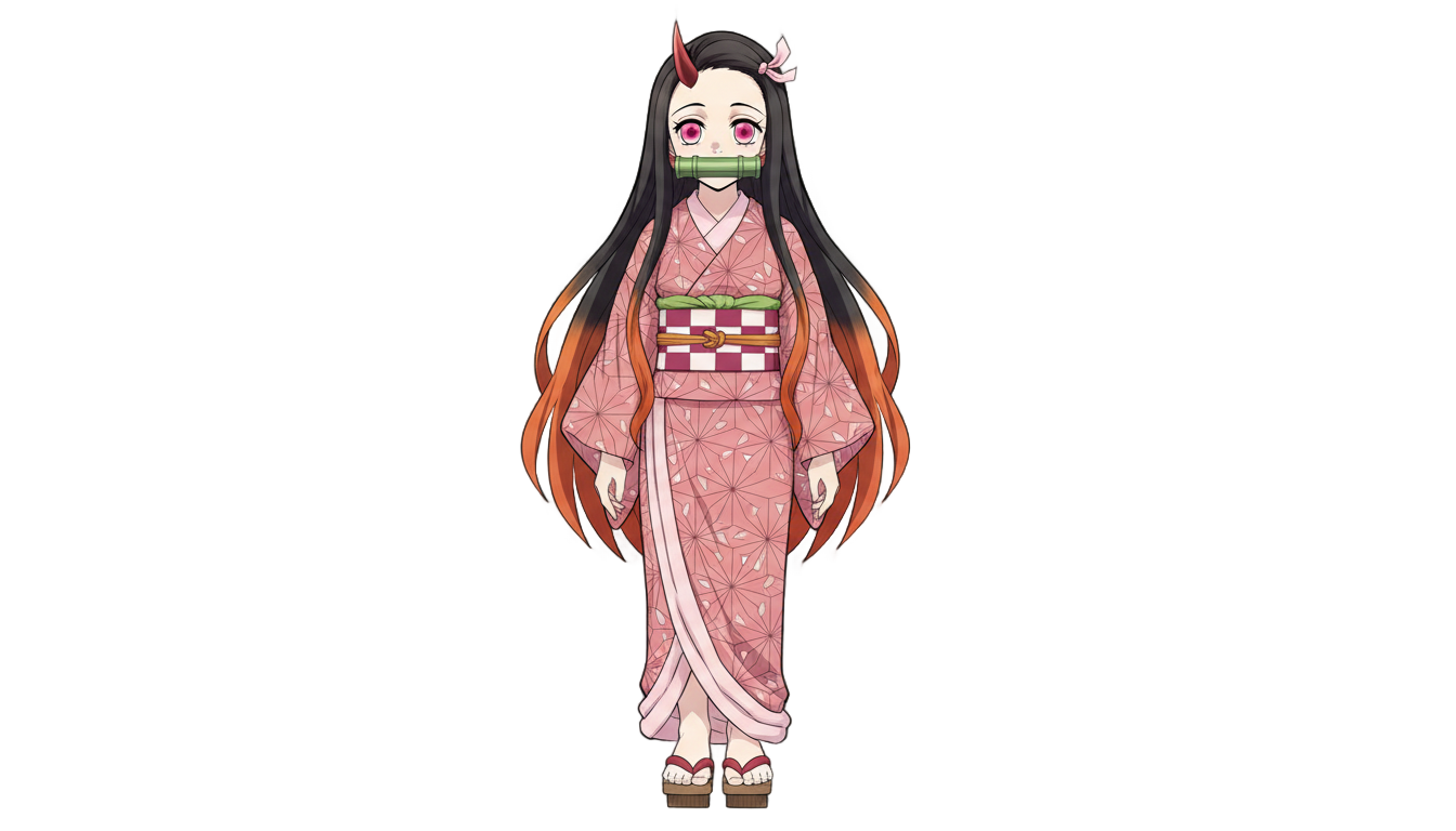 nezuko demon form png PNG transparent background