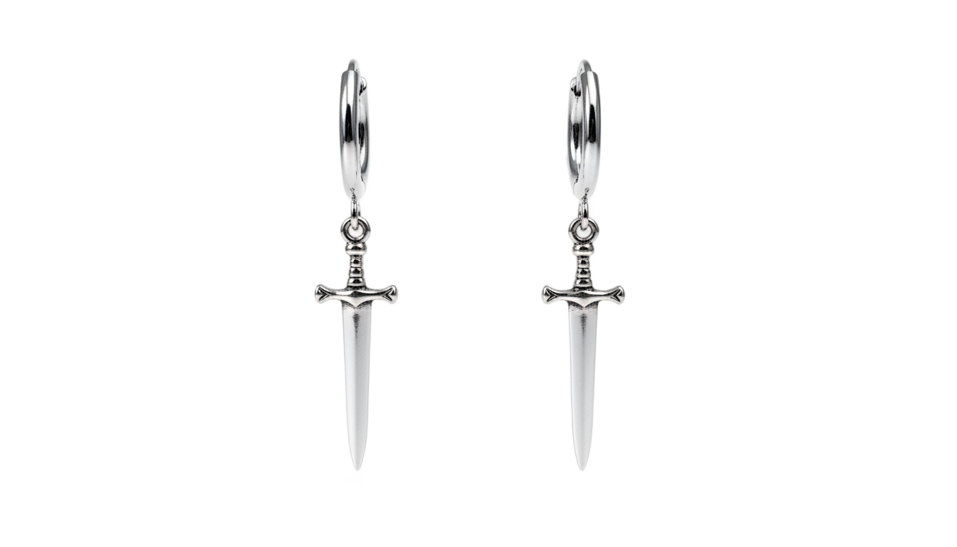 polnareff earrings png PNG transparent background