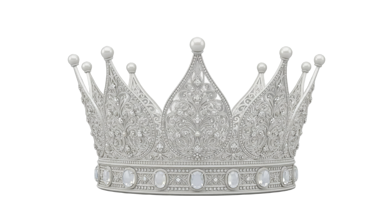 white crown png PNG transparent background