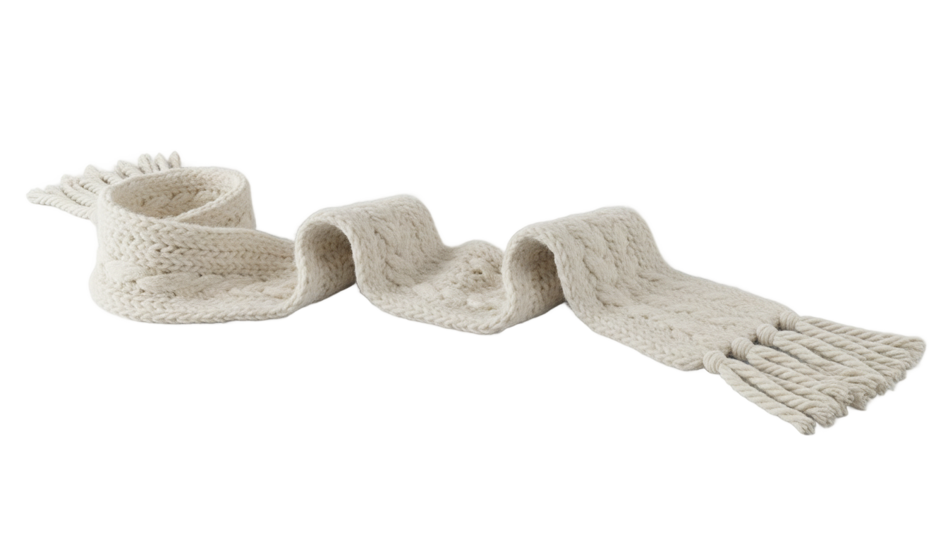 white scarf png PNG transparent background