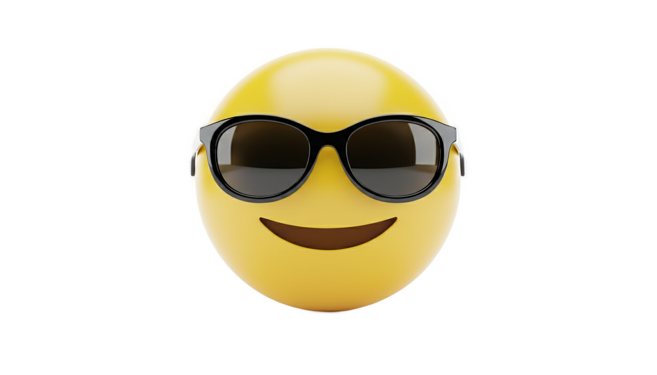 iphone sunglasses emoji png PNG transparent background