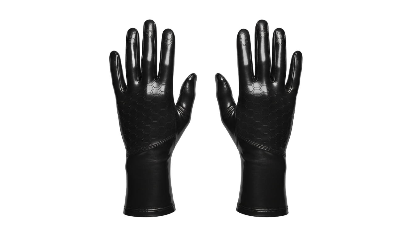 black gloves png PNG transparent background