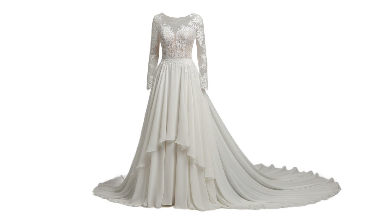 white wedding dress png PNG transparent background
