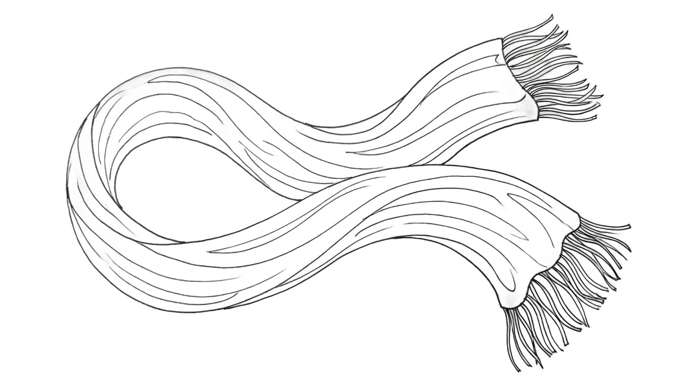 scarf outline png PNG transparent background