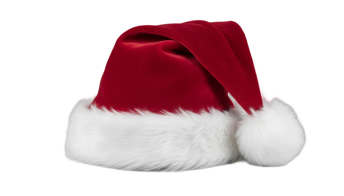 realistic santa hat png PNG transparent background