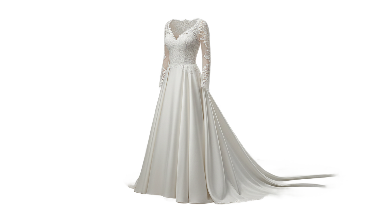 white wedding dress png PNG transparent background