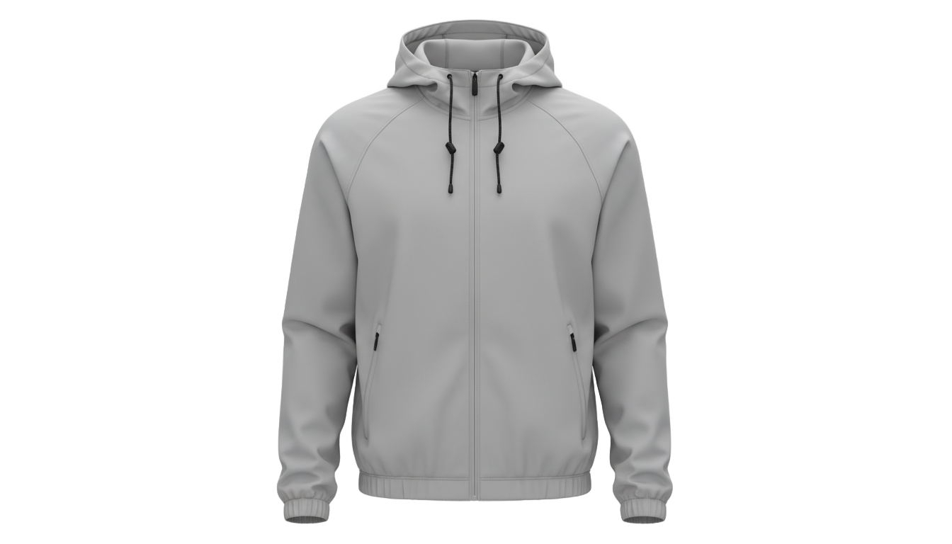 windbreaker jacket template png PNG transparent background