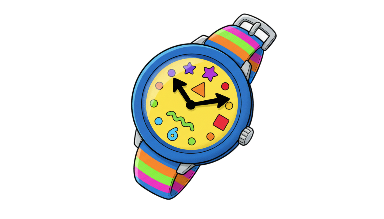 watch png cartoon PNG transparent background