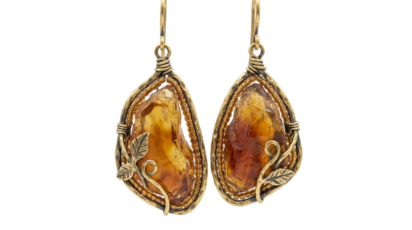 handmade drop earrings png PNG transparent background