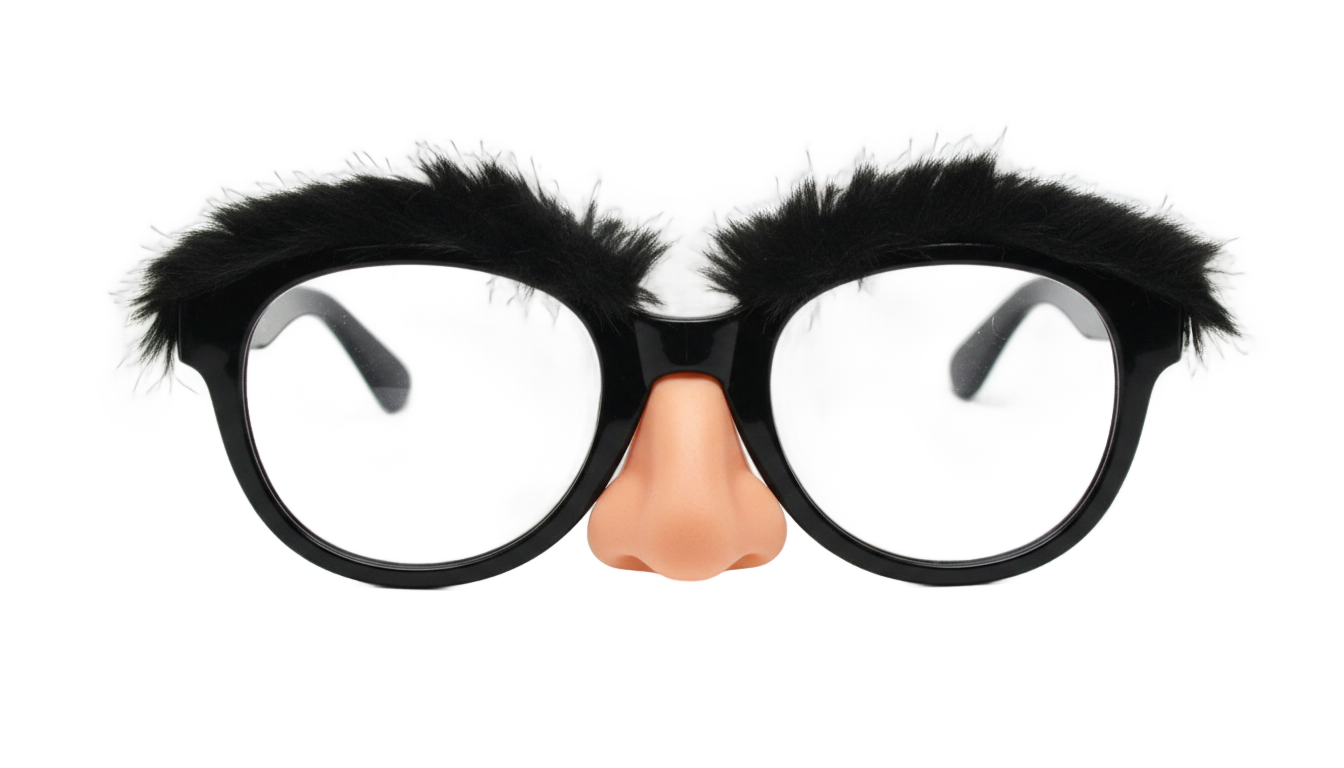 funny glasses png PNG transparent background