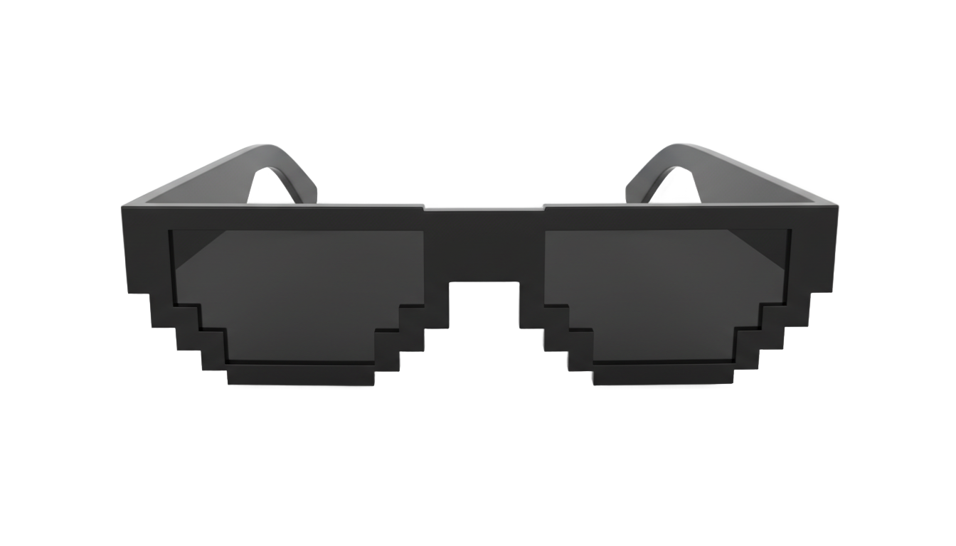 meme glasses png PNG transparent background
