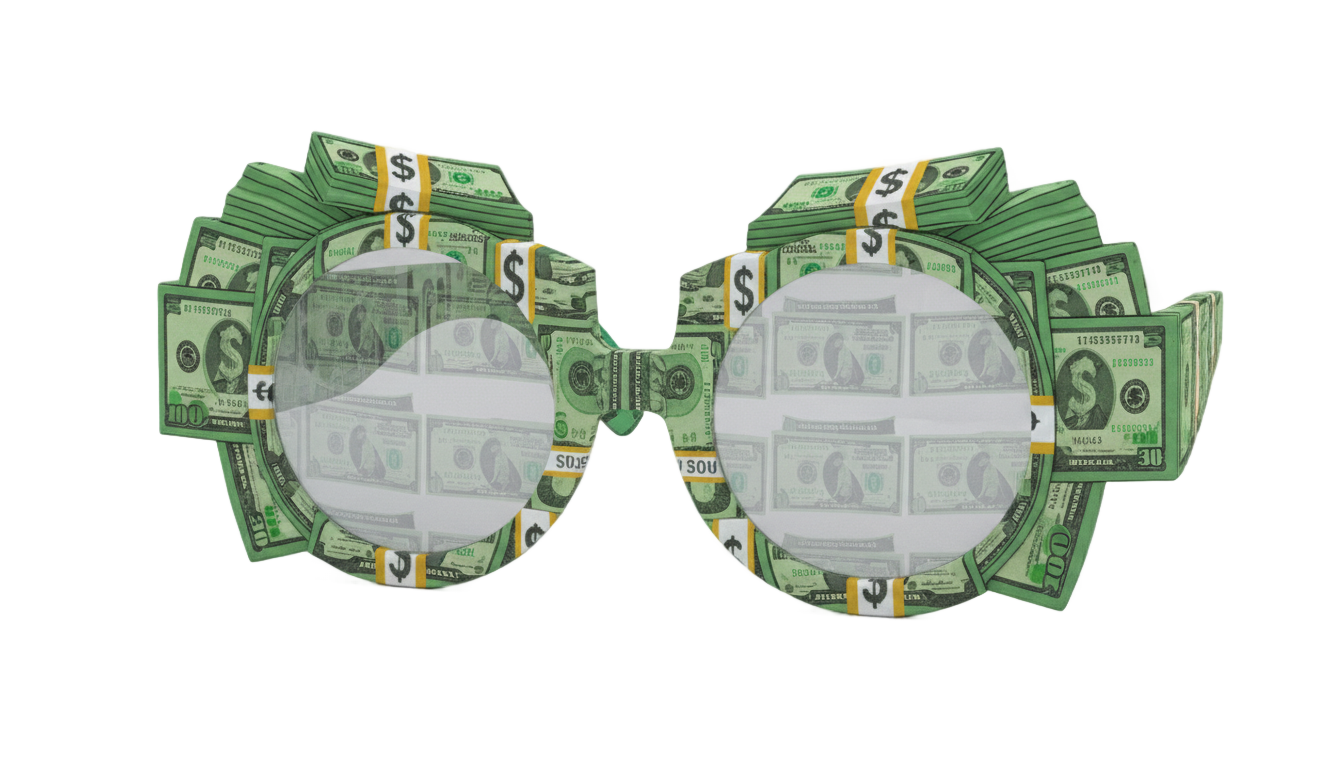 money glasses png PNG transparent background