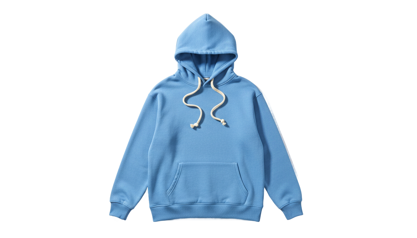 light blue hoodie png PNG transparent background