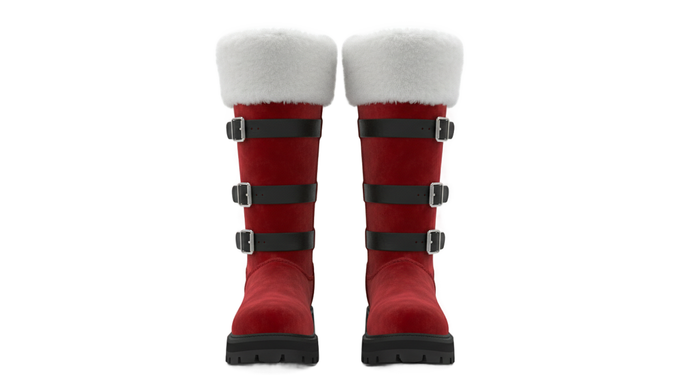 santa boots png PNG transparent background