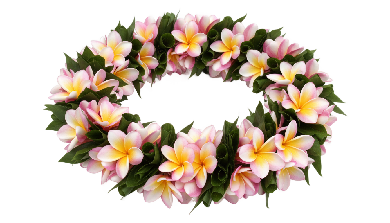 hawaii necklace png PNG transparent background