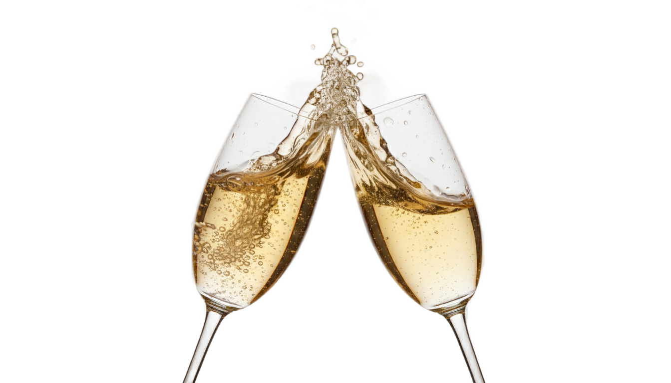 champagne glasses png PNG transparent background