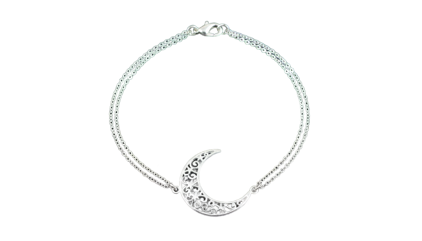 moon necklace png PNG transparent background