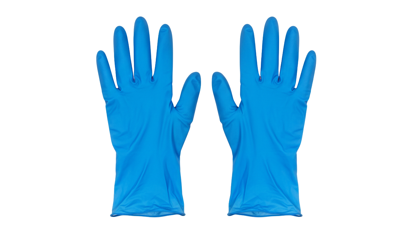 blue gloves png PNG transparent background