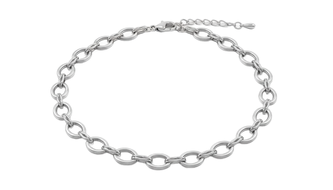 silver necklace chain png PNG transparent background