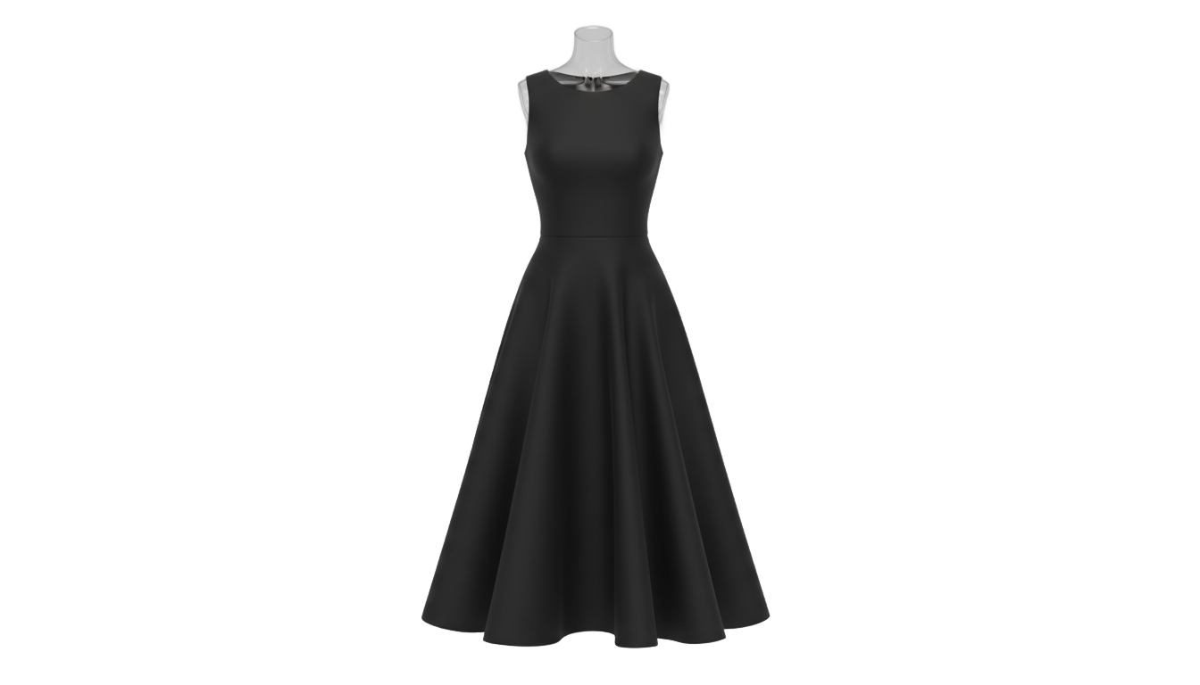 black dress png PNG transparent background