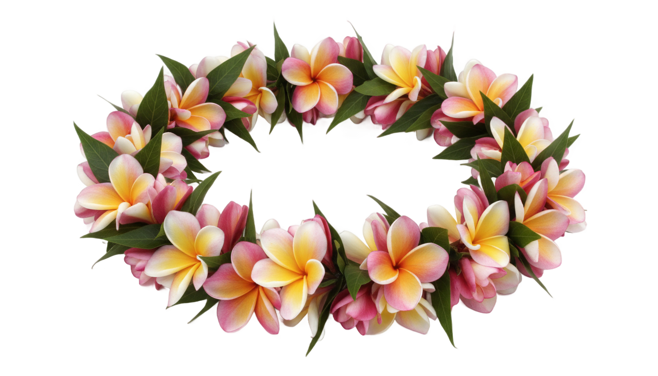 hawaii necklace png PNG transparent background