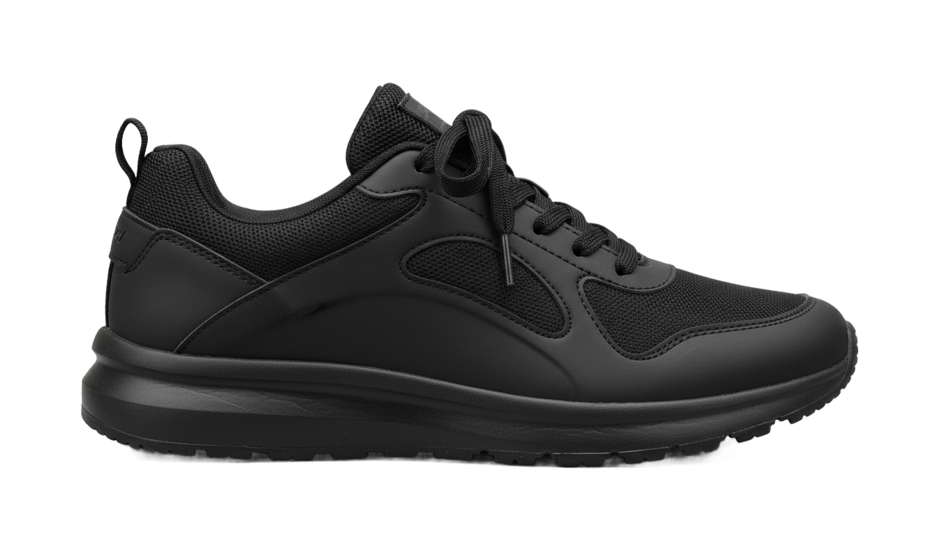 black sneaker png PNG transparent background