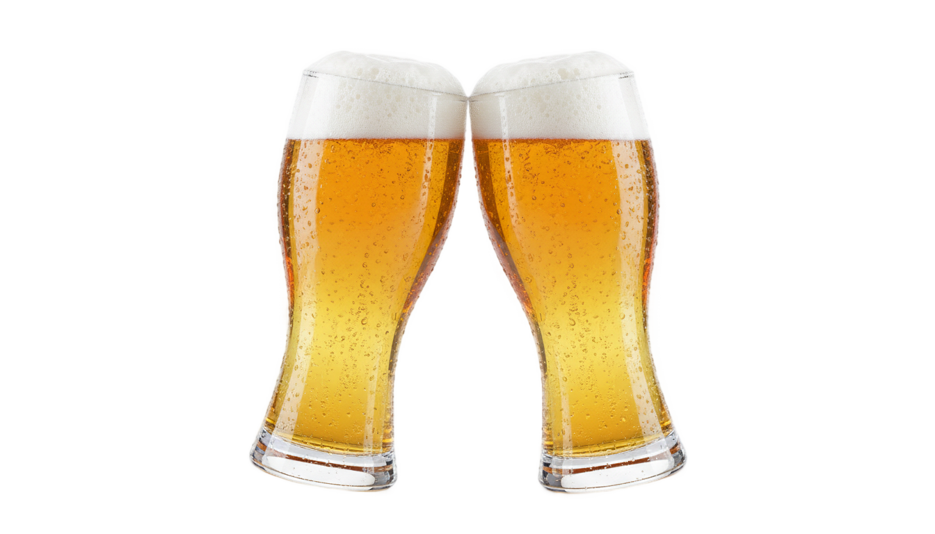 beer glasses png PNG transparent background