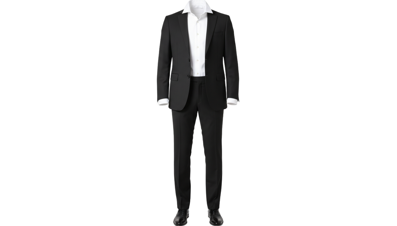 black suit without tie png PNG transparent background
