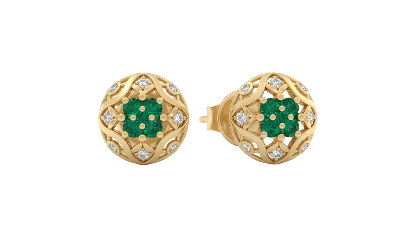 png gold earrings tops designs PNG transparent background