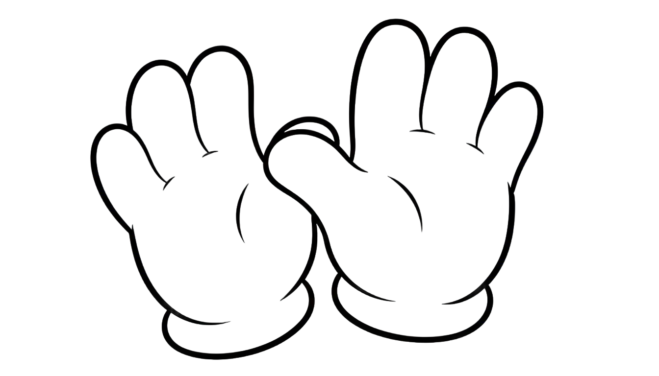 cartoon gloves png PNG transparent background