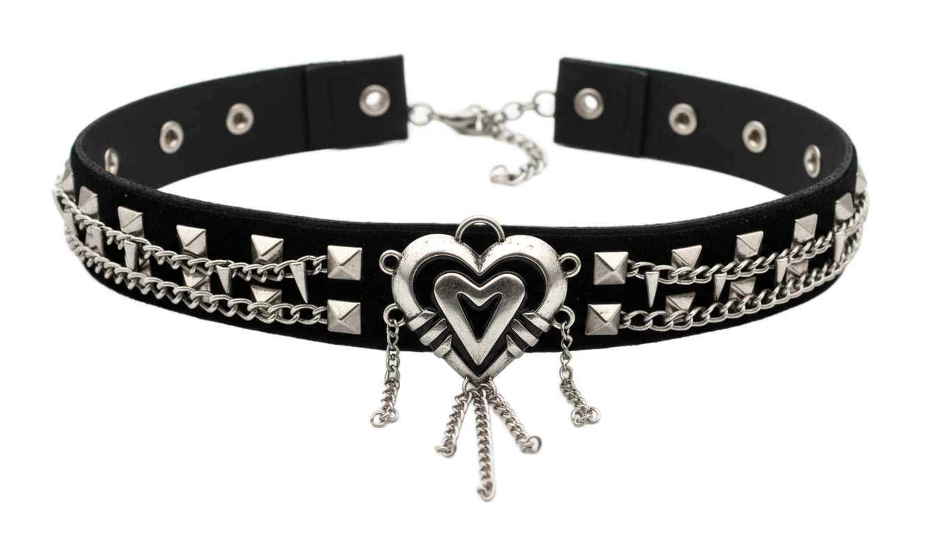 emo necklace png PNG transparent background