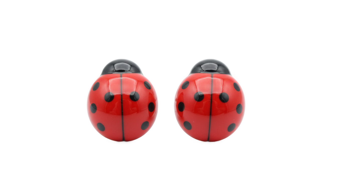 ladybug earrings png PNG transparent background