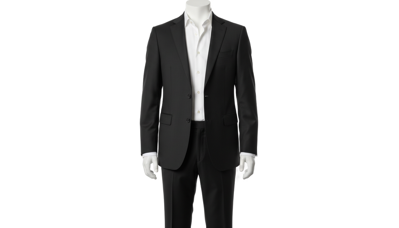 black suit without tie png PNG transparent background