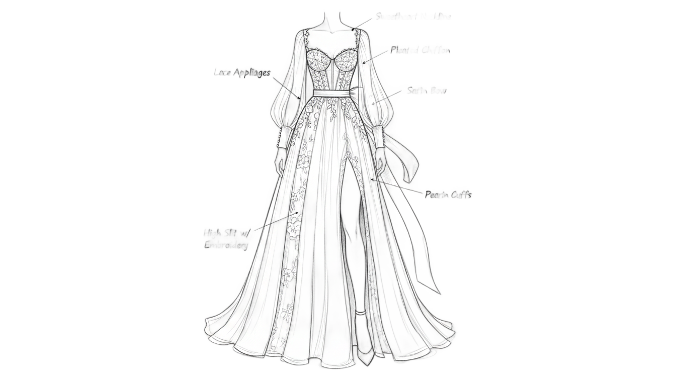 dress sketch png PNG transparent background