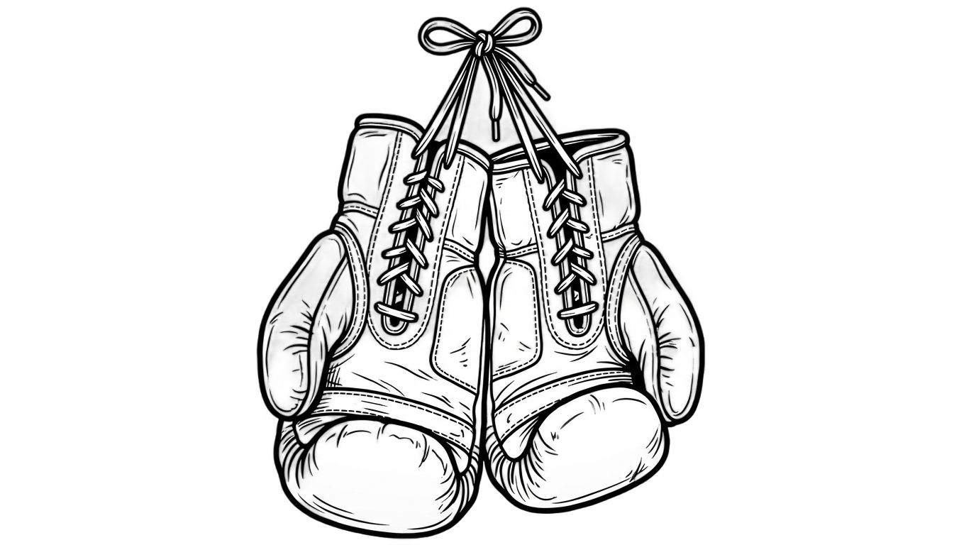 boxing gloves outline png PNG transparent background