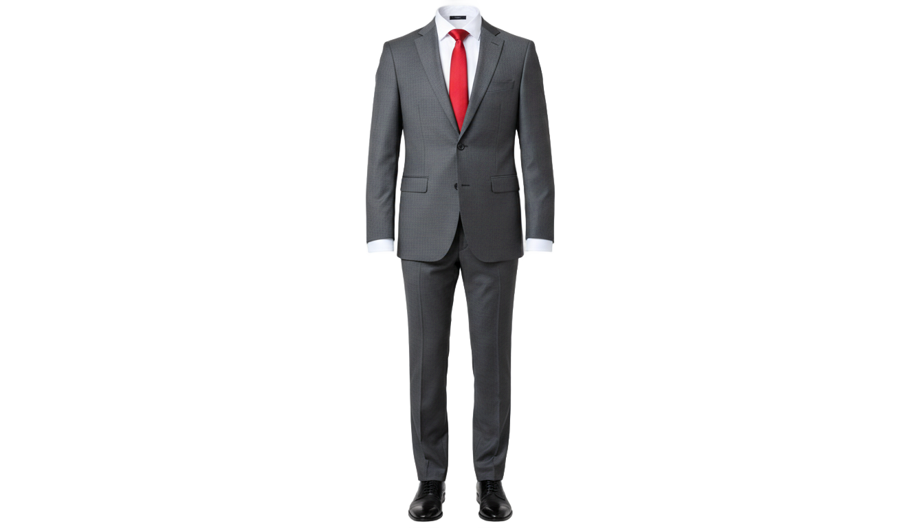 suit with red tie png PNG transparent background
